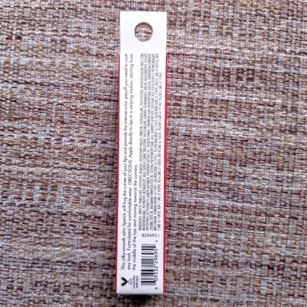 💋 4 for $12 ELF Cherry Srsly Satin Lipstick e.l.f. #29695, New, Unopened